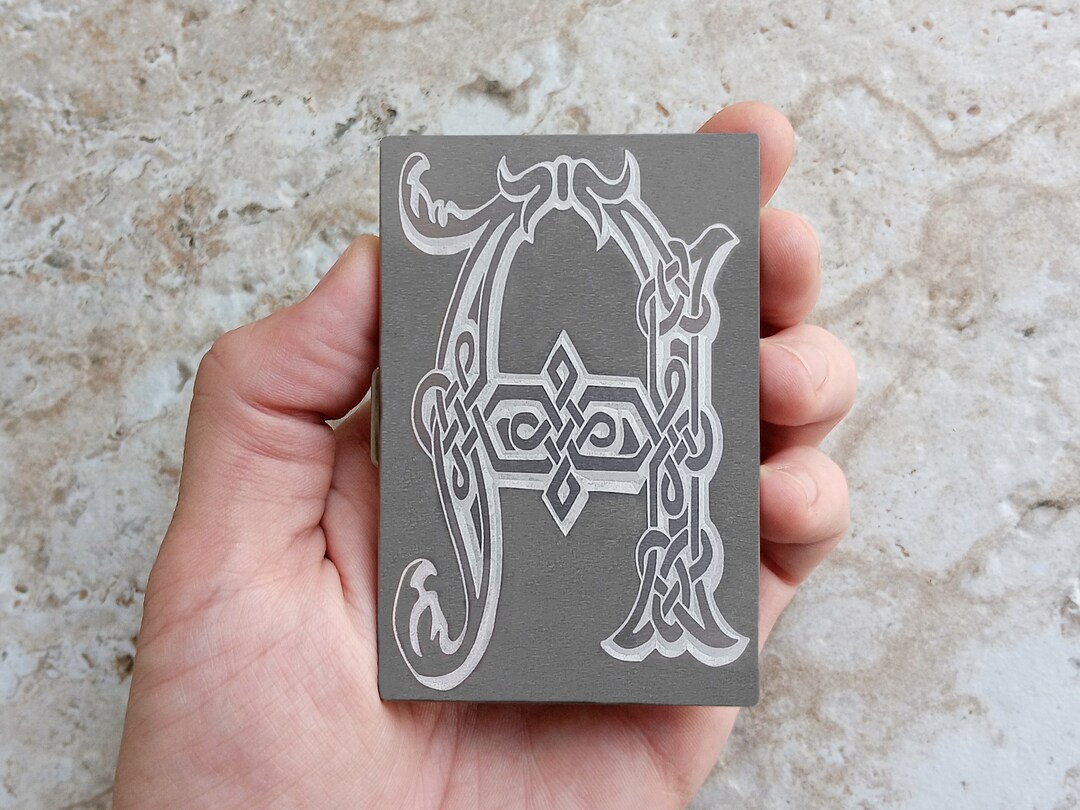 Custom Engraved Stainless Steel RFID Blocking Credit Debit Business Card Holder Wallet with Release Button Metal Case Celtic Text | MakerPlace by Michaels Custom Engraved Stainless Steel RFID Blocking Credit Debit Business Card Holder Wallet with Release Button Metal Case Celtic Text | MakerPlace by Michaels